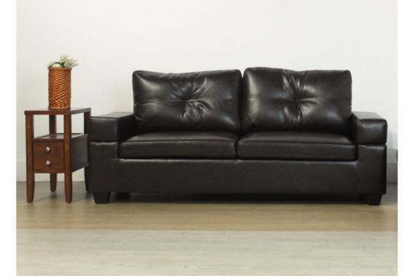 Honiton Sofa In Dark Brown Air Leather Seater