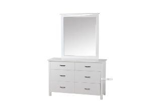 Picture of PORTLAND 6 DRW Dressing Table with Mirror