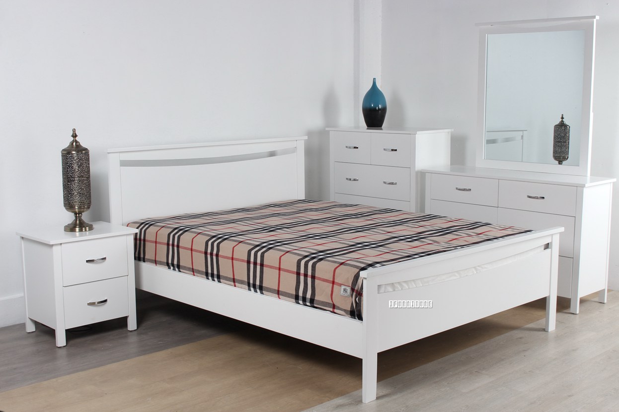 PORTLAND Bedroom Set in Queen/King Size (Cream)