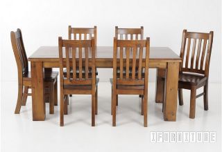 Picture of FEDERATION Rustic Dining Set Series - 1.5M Table (7PC)