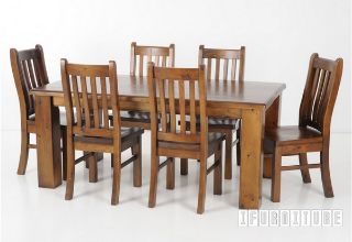 Picture of FEDERATION Rustic Dining Set Series - 1.8M (7PC)