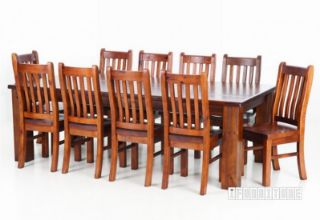 Picture of FEDERATION Rustic Dining Set Series - 2.4M Table (11PC)