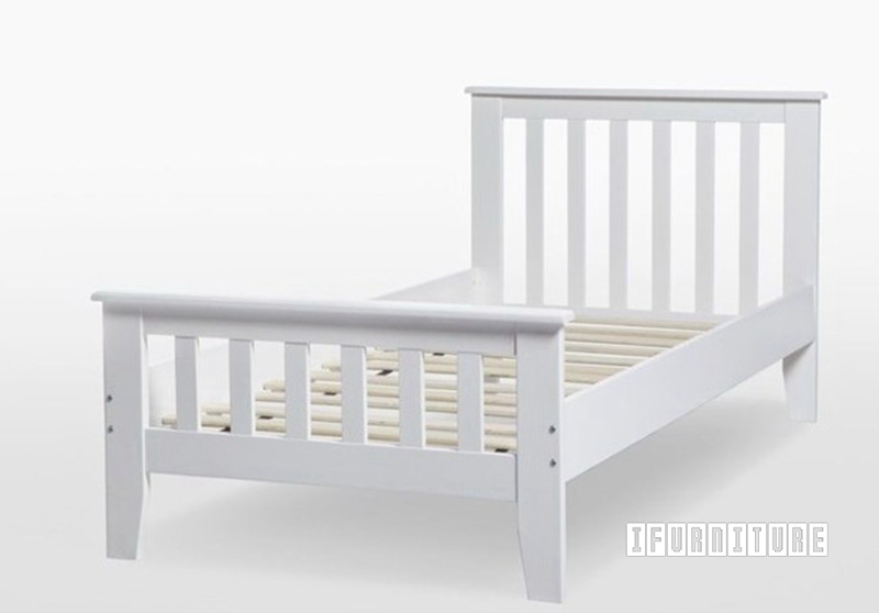 SNOW WHITE Solid Pine Bed in *Single/ King Single/Double/ Queen Size NZ's furniture portal