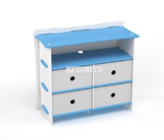 Picture of Legare Dressing Table in 3 Colour By Legaré *Tool Free - Blue-Without Mirror