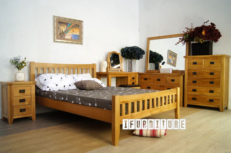 RIVERLAND Solid OAK Coffee Table with 2 Drawers
