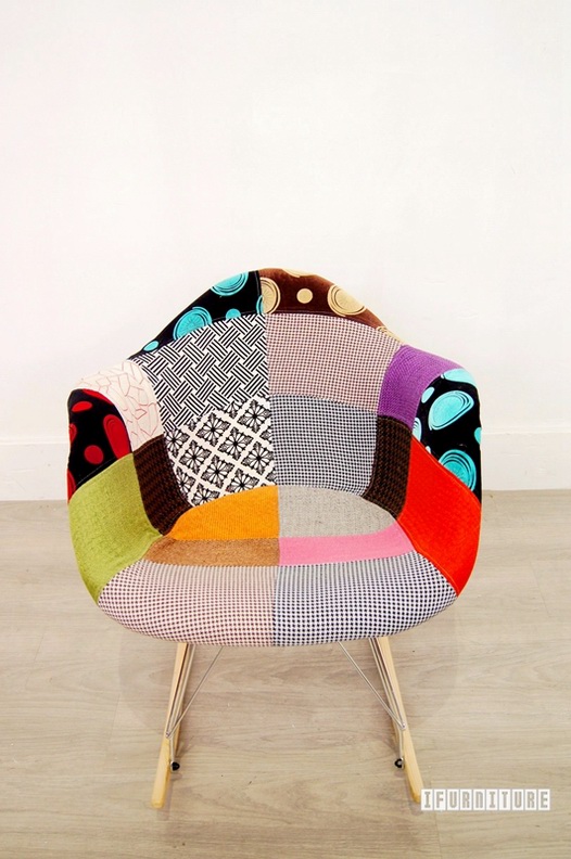 RAR: Replica Eames rocking chair Fabric Patch Version
