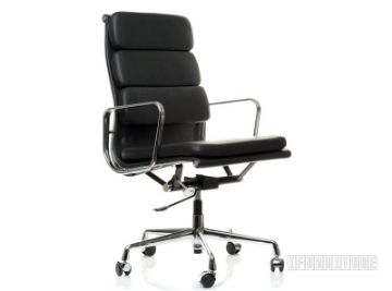 Picture of Replica Eames Soft Pad High Back Chair *Italian Leather