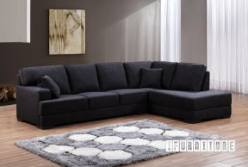 Picture of KARLTON L-Shape Sofa (Dark) - Chaise Facing Right