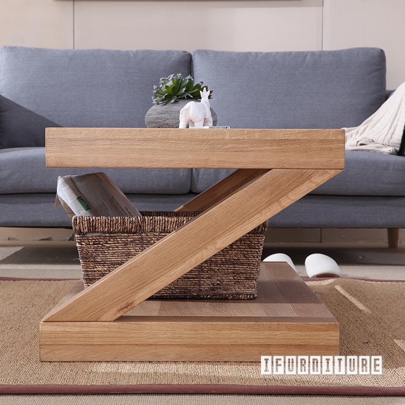 ZEST Z Shape Coffee Table *Solid Oak