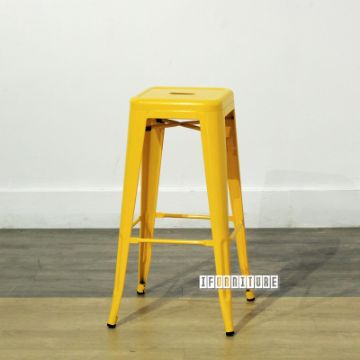 Picture of TOLIX Replica Bar Stool (Yellow) - 75cm Tall