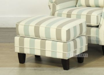 Picture of NORAH  Fabric Ottoman (Wide Stripy)