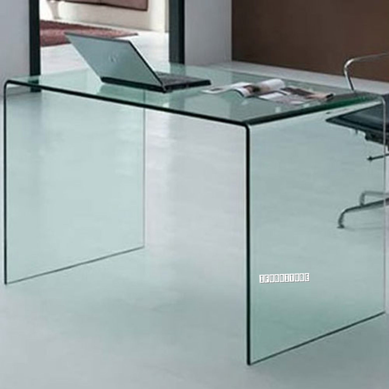 MURANO Bent Glass Desk