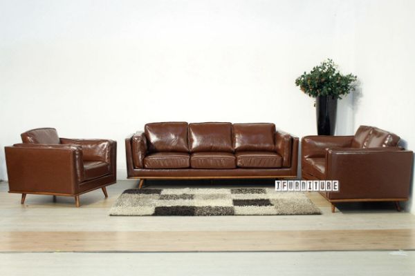 Picture of PANAMA 3+2+1 Sofa Range *Brown