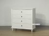 Picture of CAROLINE Ash Veneer 4 Drawer Tallboy (White)