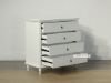 Picture of CAROLINE Ash Veneer 4 Drawer Tallboy (White)