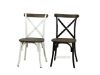 Picture of HANOVER Metal Cross Back Chair (Solid Elm Seat) - White