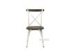 Picture of HANOVER Metal Cross Back Chair (Solid Elm Seat) - White