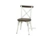 Picture of HANOVER Metal Cross Back Chair (Solid Elm Seat) - White