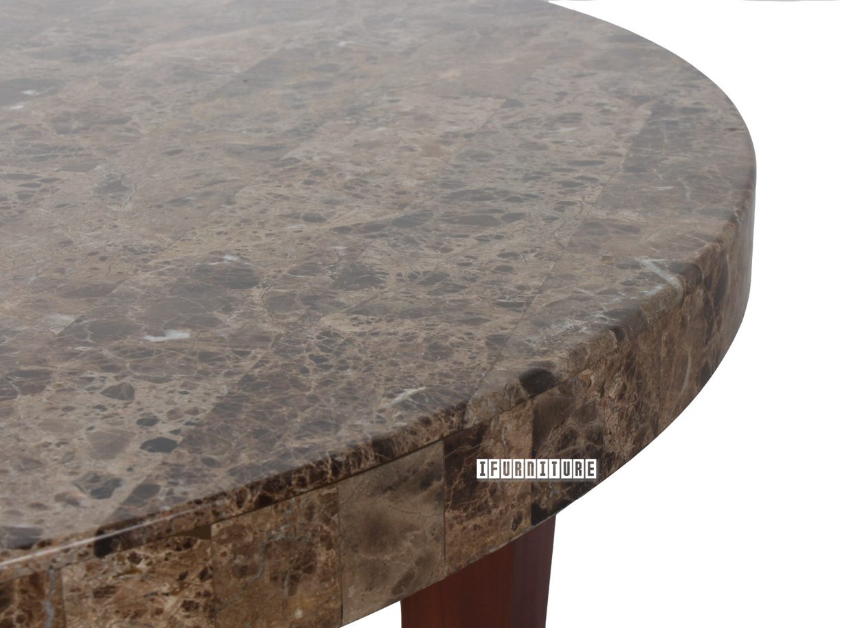 PASADINA Marble Top Round Bar Table