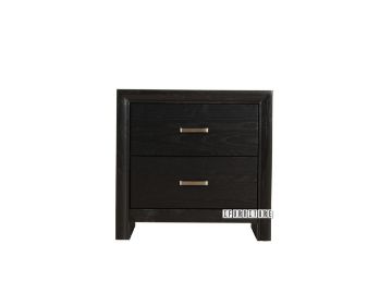 Picture of MEGAN 2 Drawer Bedside Table (Black)