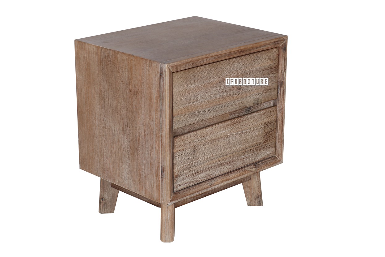 NEPTUNE Solid Acacia Bedside Table