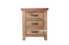 Picture of FRANCO 3-Drawer Solid NZ Pine Wood Bedside Table