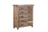 Picture of FRANCO 6-DRawer Solid NZ Pine Wood Tallboy 