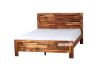 Picture of PHILIPPE Single/King Single/Double/Queen Size Acacia Wood Bed Frame (Rustic Java Colour)