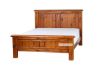 Picture of FOUNDATION Rustic Pine Bed in Queen Size