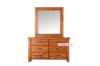 Picture of FOUNDATION 6-Drawer Dresser with Mirror (Rustic Pine)