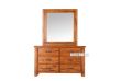 Picture of FOUNDATION 6-Drawer Dresser with Mirror (Rustic Pine)