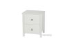 Picture of METRO 2-Drawer Bedside Table (White)