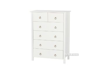 Picture of METRO 6-Drawer Tallboy (White)