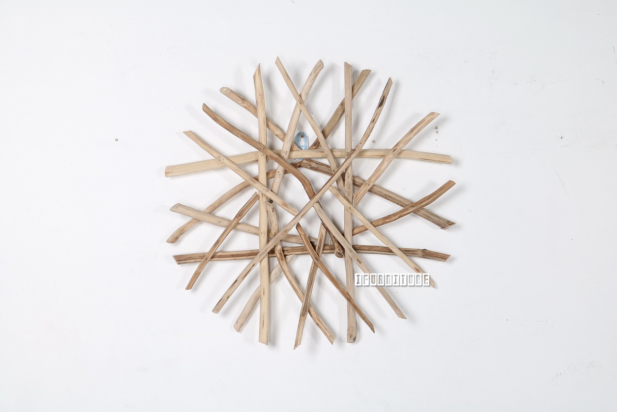 WILDBRANCH Round Wall  Decor  Driftwood