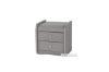 Picture of SHADOW Fabric Bedside Table *Grey