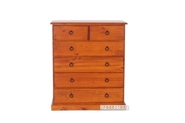 Isabella 6drw Tallboy Solid Pine