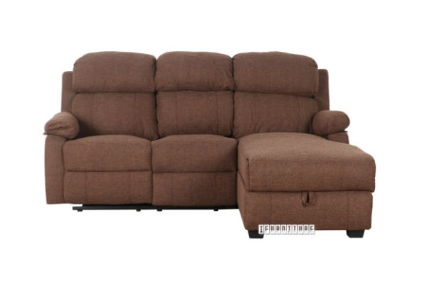 L Shape Recliner Sofa With Storage Chaise, Sofa With 2 Recliners And Chaise