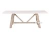Picture of ANTON 1.8M/2.1M White Concrete on Solid Acacia Wood Dining Table