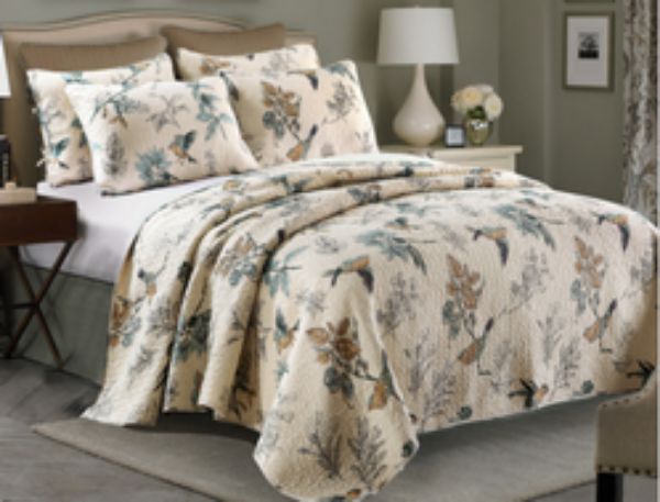 Picture of BES007 Cotton Quilted Bedspread 3PC Set