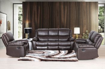 Picture for manufacturer BRIGHTON Reclining Leather Sofa 3 colours