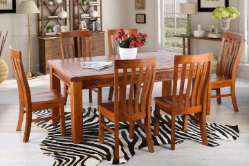 Picture of FOUNDATION 1.6M/1.8M 7PC & 9PC Dining Set (Rustic Pine)