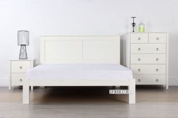 Picture for manufacturer METRO Solid Pine Bedroom Combo 3 Sizes in White Color