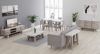 Picture of ANTON 1.8M/2.1M White Concrete on Solid Acacia Wood Dining Table