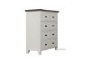 Picture of CAROL 4-Drawer Solid Acacia Wood Tallboy 