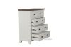 Picture of CAROL 4-Drawer Solid Acacia Wood Tallboy 