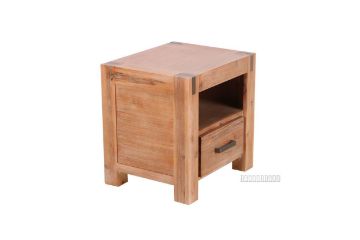 Picture of Bourke 1Drawer Acacia Bedside Table