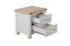 Picture of SICILY 2-Drawer Solid Wood with Ash Top Bedside Table 