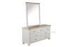 Picture of SICILY 7-Drawer Dresser with Mirror (Solid Wood with Ash Top)