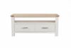 Picture of SICILY 115 2 DRW Small TV Unit Solid Wood - Ash Top