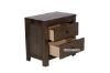 Picture of HEMSWORTH 2-Drawer Solid Timber & Veneer Bedside Table